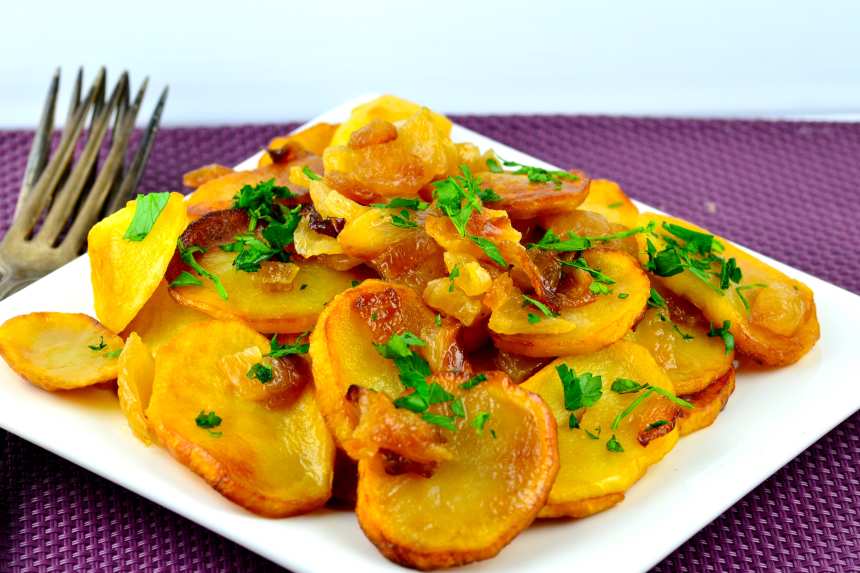 Fried potatoes and on sale onions in instant pot